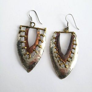 VTG Handmade Silver Dangle Earrings